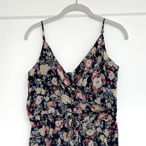 CLOSET CLEAR OUT: Francesca’s Floral Jumpsuit Navy